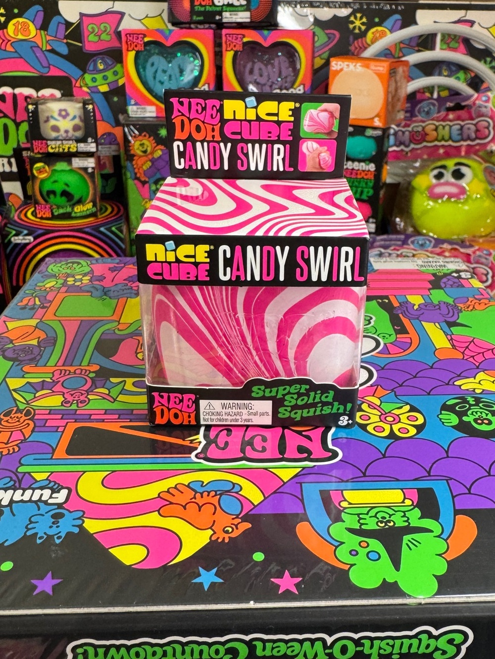 NeeDoh Candy Swirl Nice Cube RARE 100% AUTHENTIC